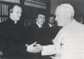 Meinolf Kemper bei Papst Joh. Paul II